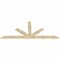 Ekena Millwork Saratoga Rough Sawn Timber Gable Bracket, Douglas Fir, 108"W x 45"H x 2"D x 6"F, 10/12 Pitch GBW108X45X0206SAR00RDF - alternate 5